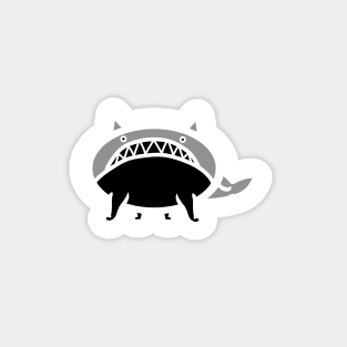 Whale Cat, Dark Sticker